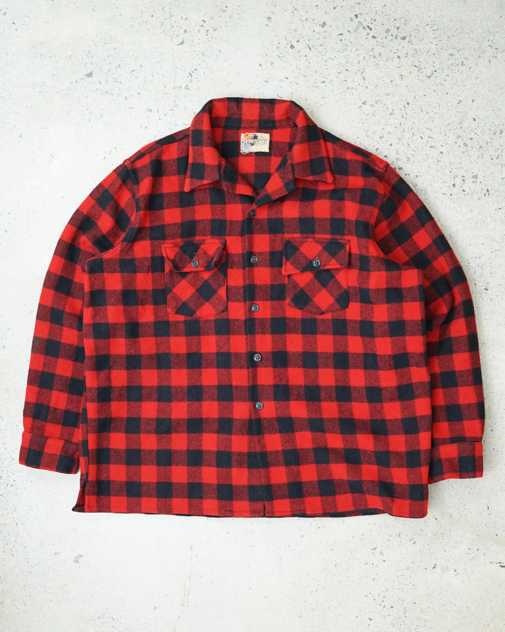 duxbak utica plaid flannel - XL