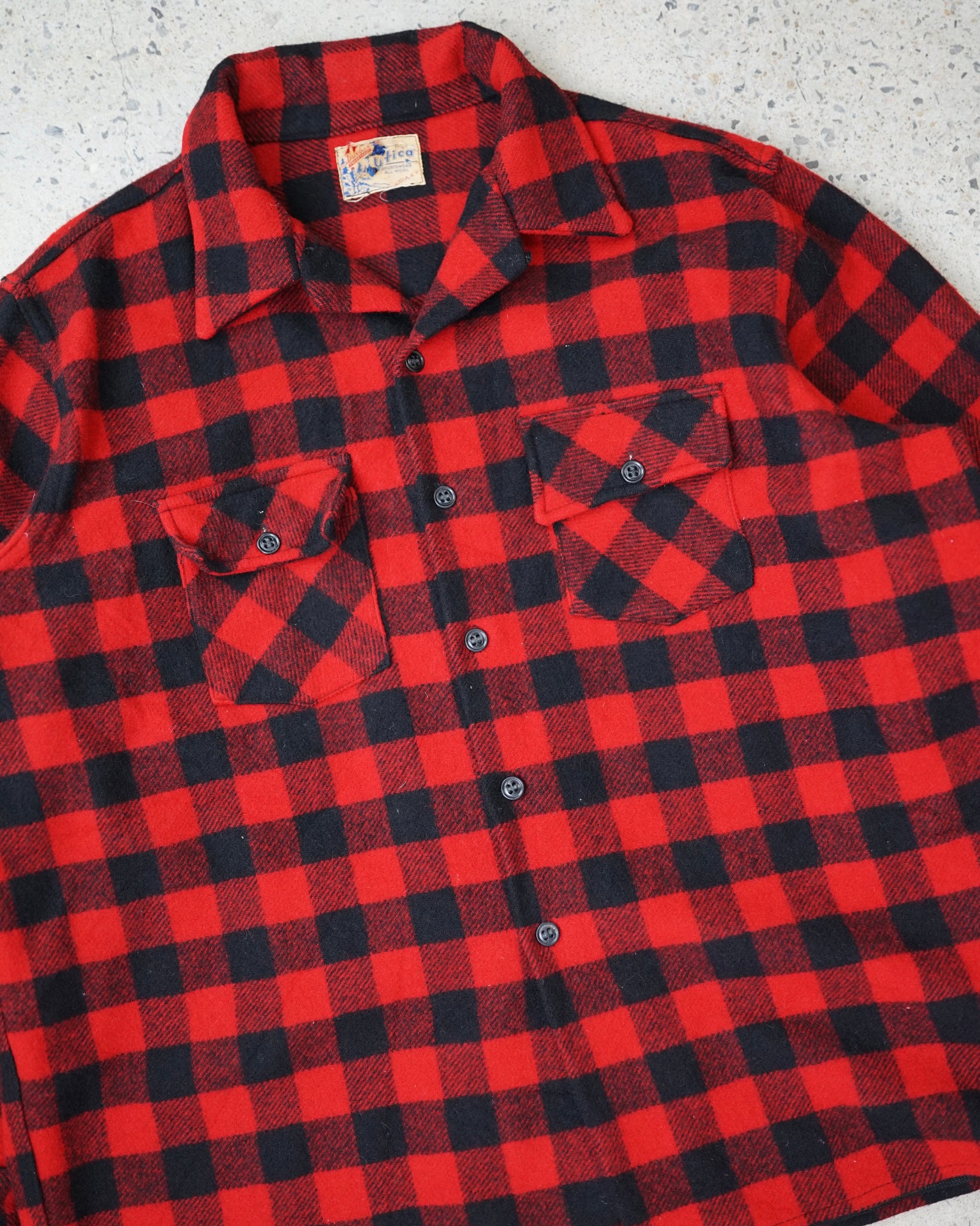 duxbak utica plaid flannel - XL