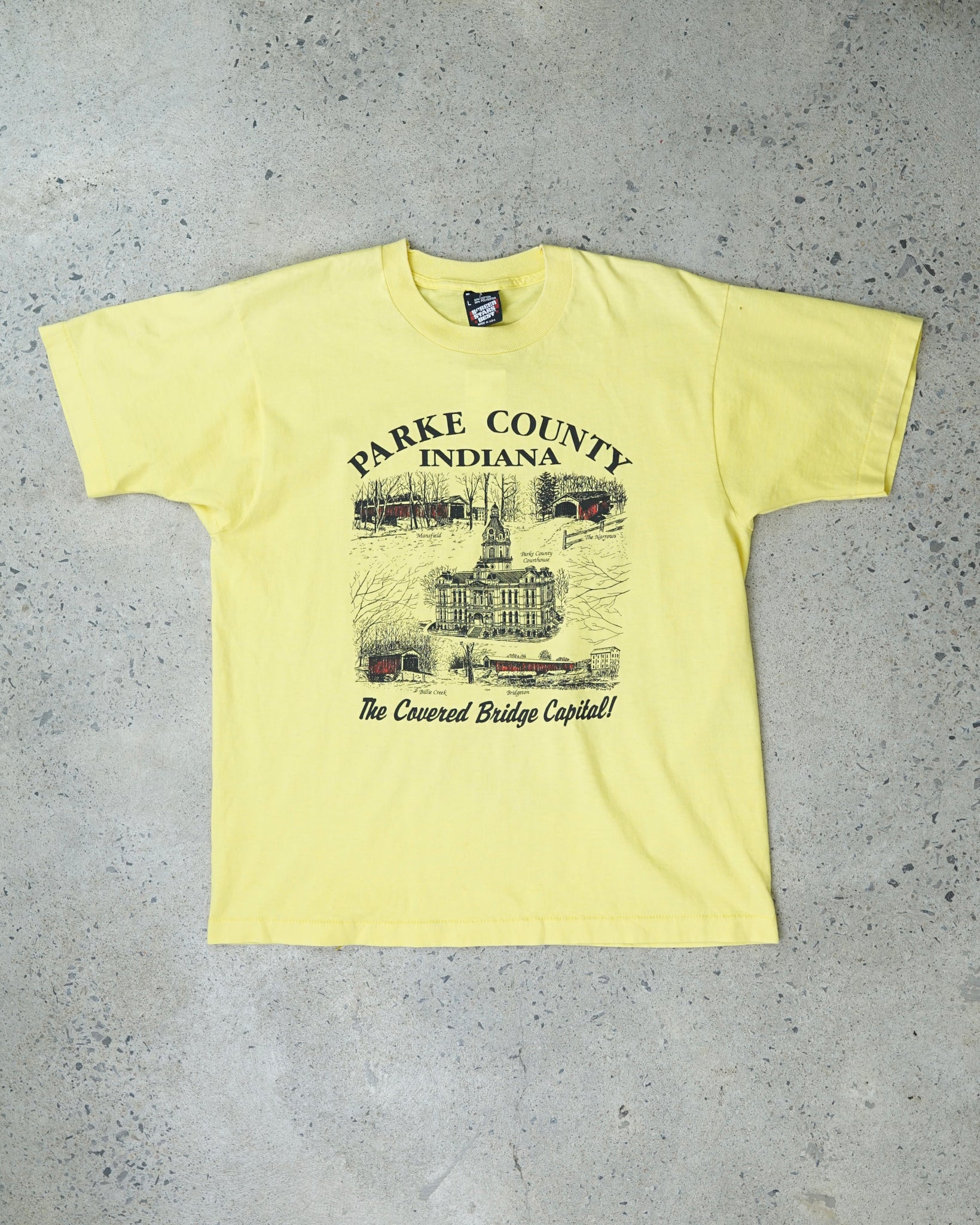 parke county indiana t-shirt - medium