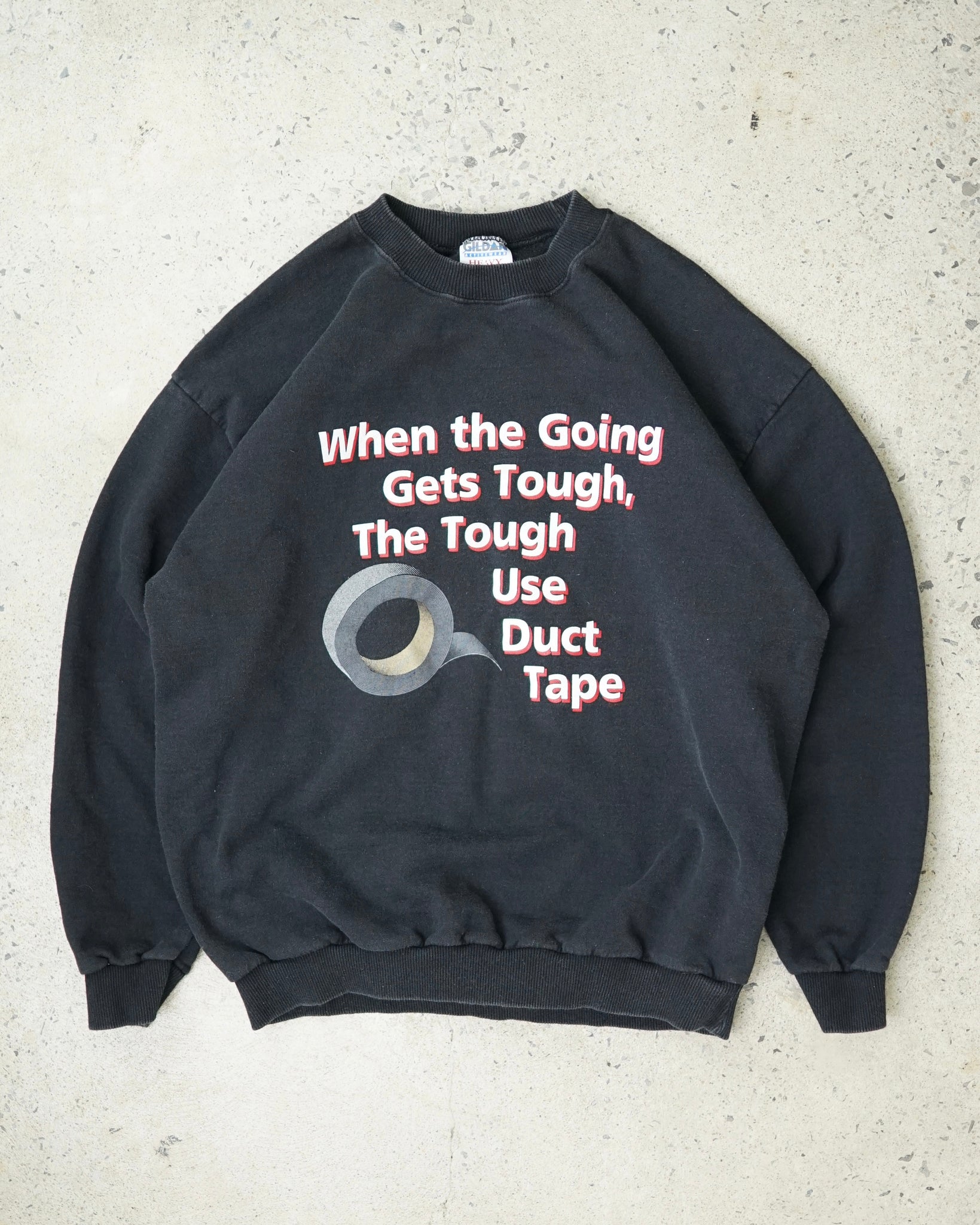 duct tape crewneck - medium