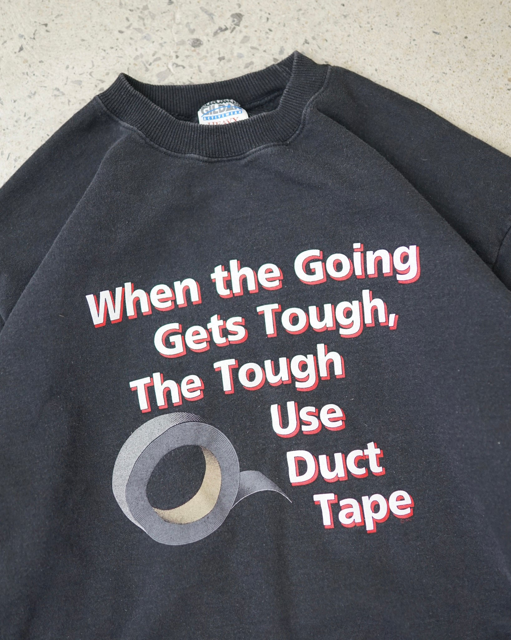 duct tape crewneck - medium