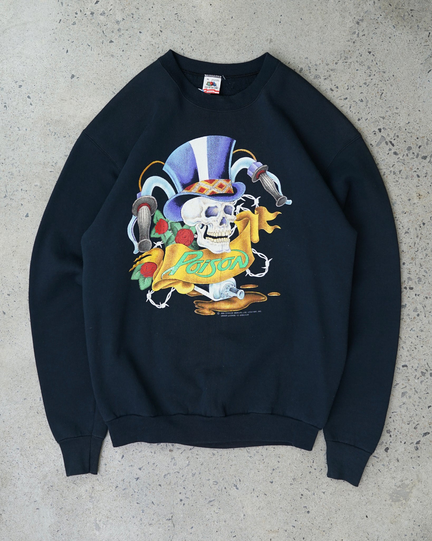 poison 1990 crewneck - long medium