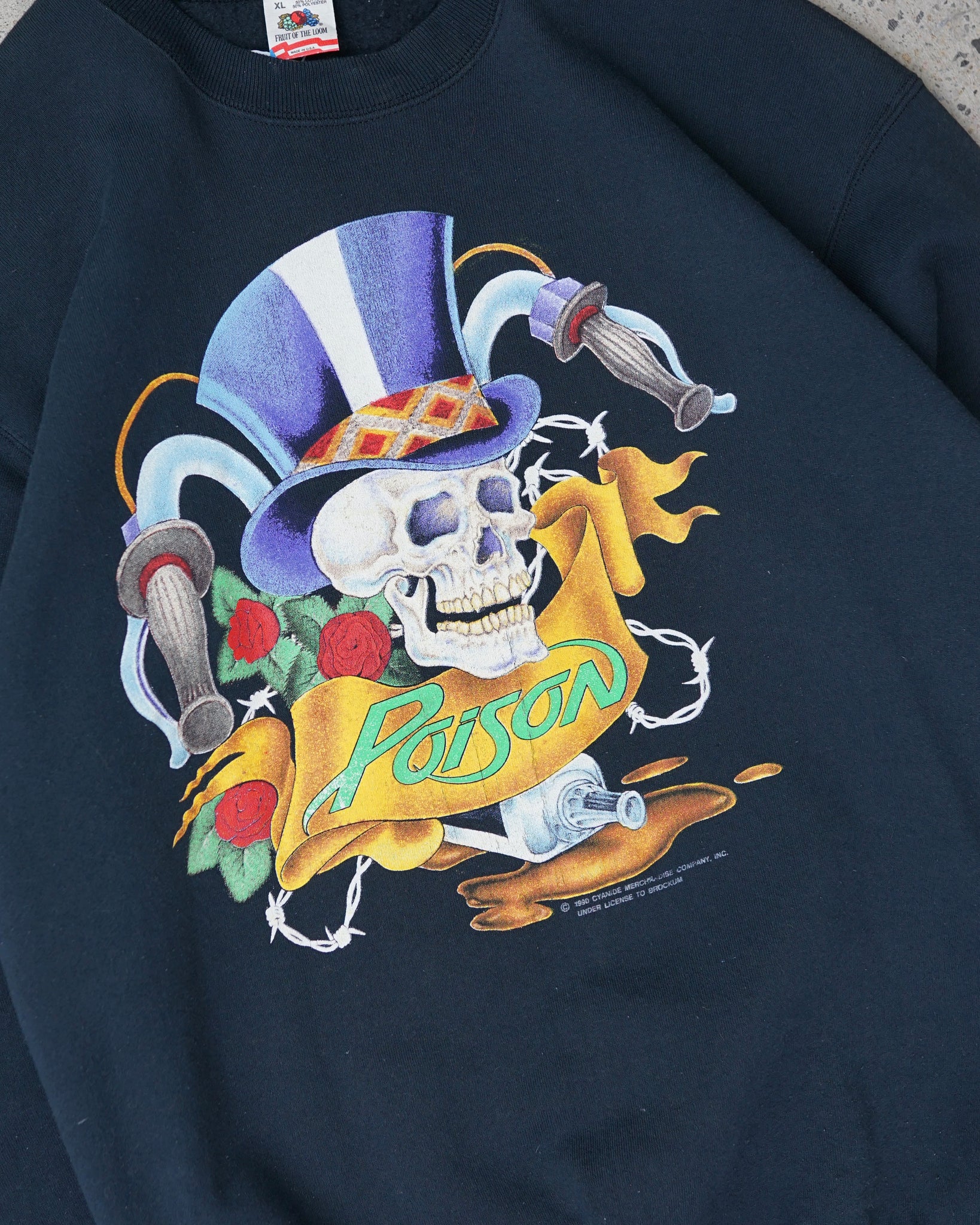 poison 1990 crewneck - long medium