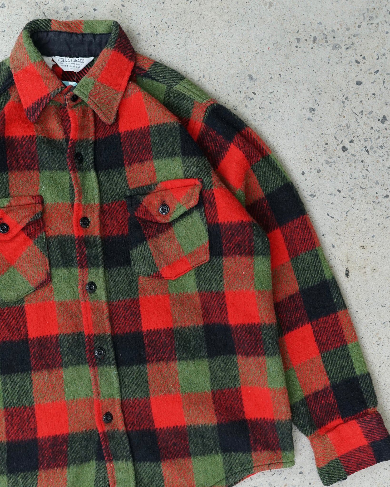 cold storage plaid flannel - medium