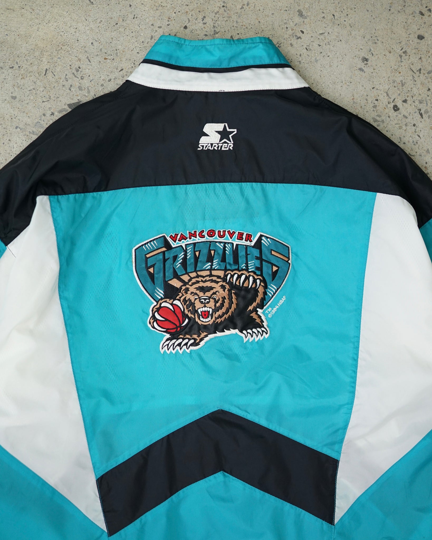 vancouver grizzlies 1994 full-zip windbreaker - XL