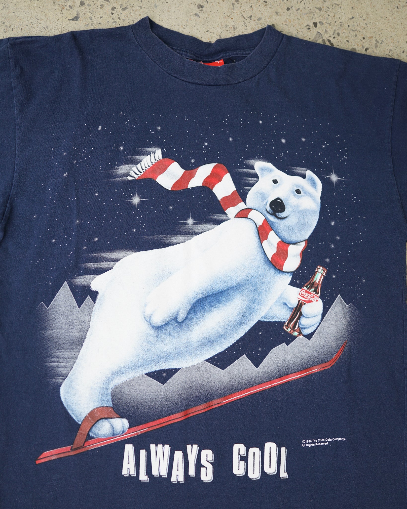 coca-cola polar bear 1994 t-shirt - XL