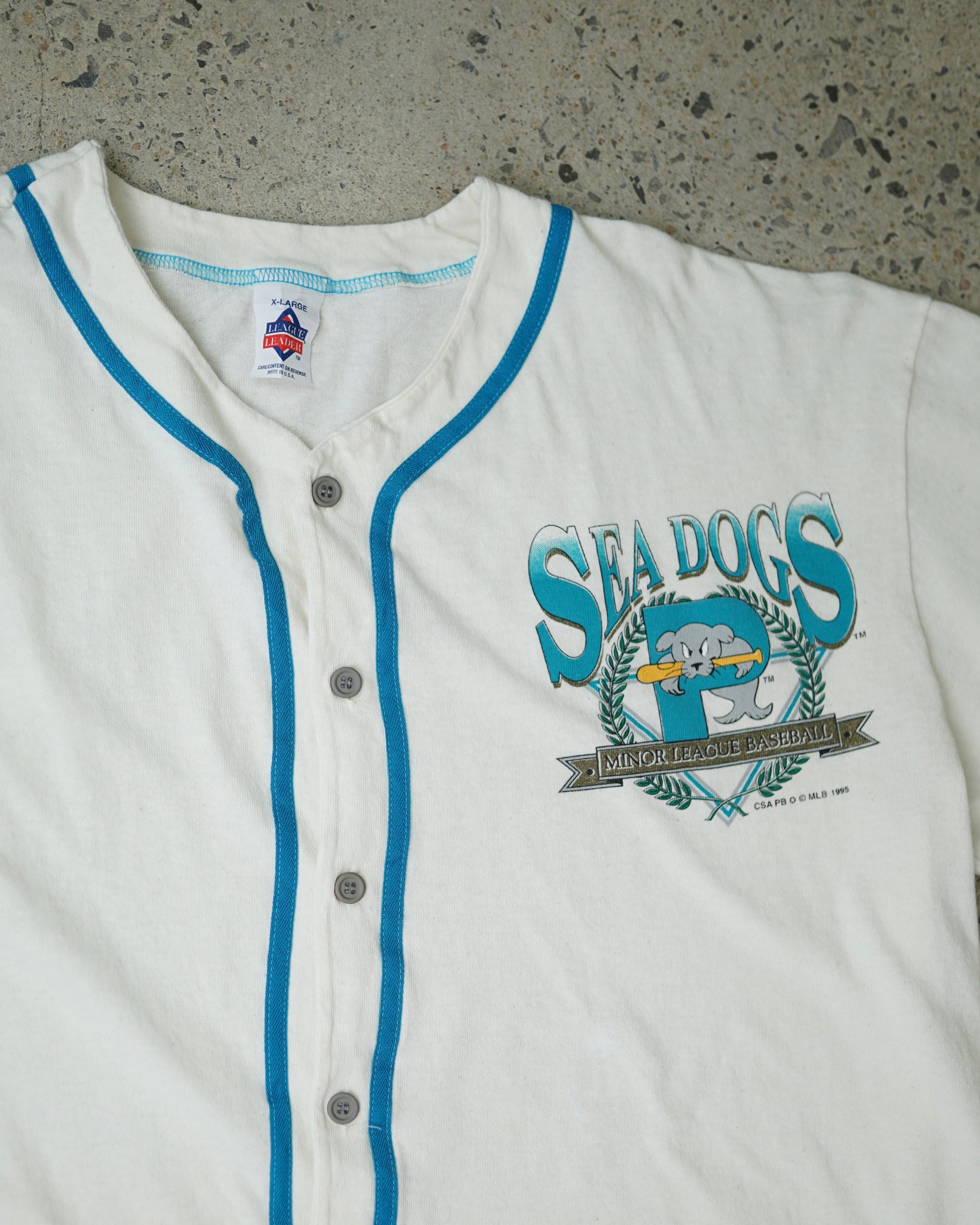 portland sea dogs button up shirt - XXL