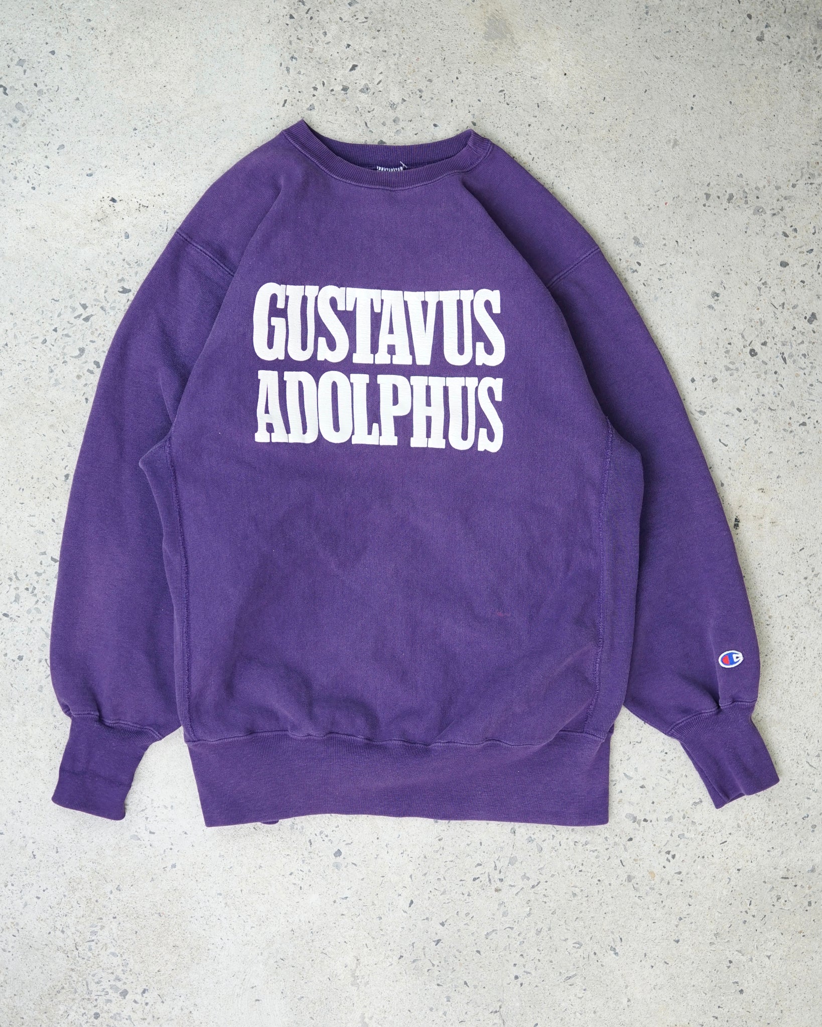 gustavus adolphus champion reverse weave crewneck - medium long