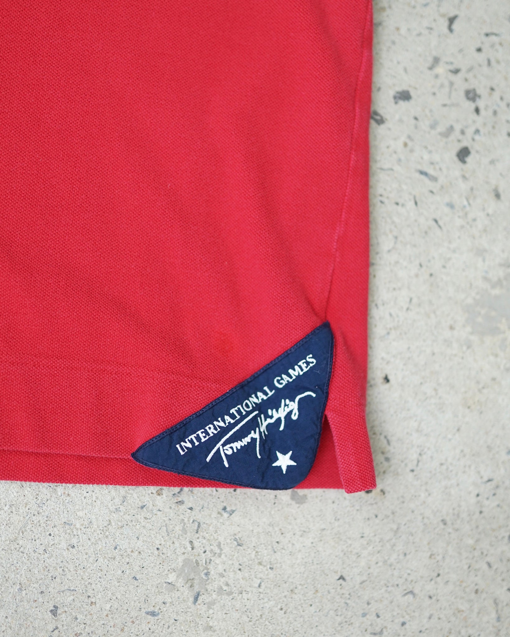 tommy hilfiger usa polo shirt - large