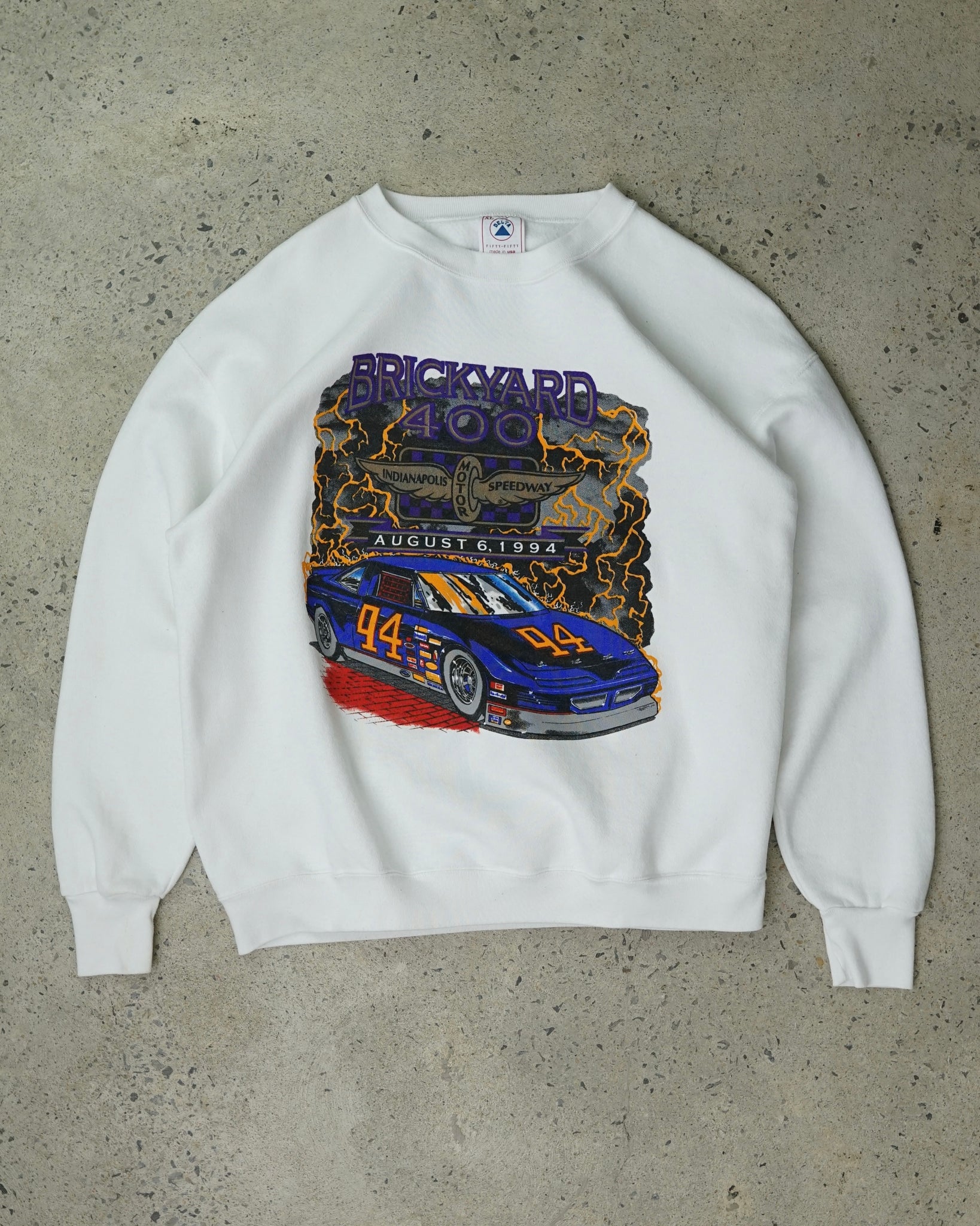 brickyard 400 crewneck - large