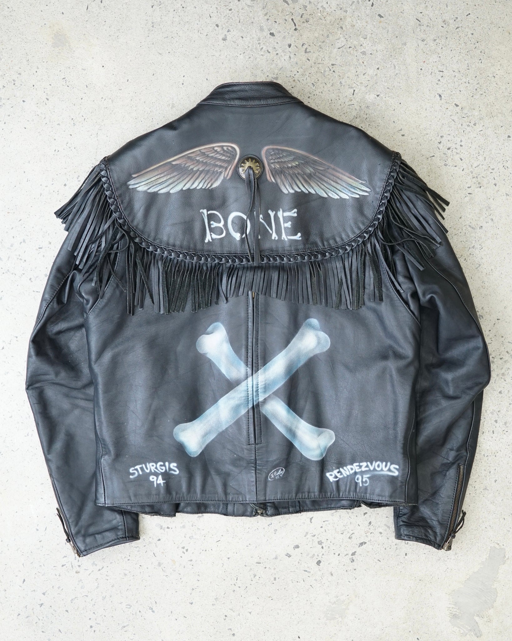harley-davidson leather jacket - medium